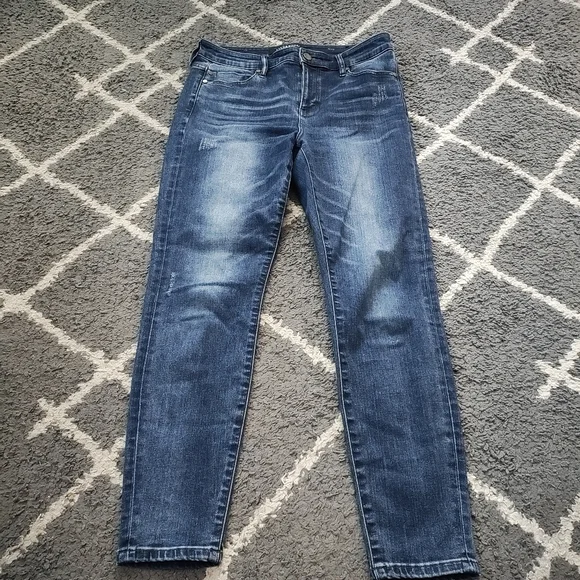 LIVERPOOL Los Angeles PETITE Penny Distressed Ankle Skinny Size 8P - Picture 2 of 11